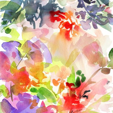 Arka plan için bir kart. Suluboya resim. El yapımı. P