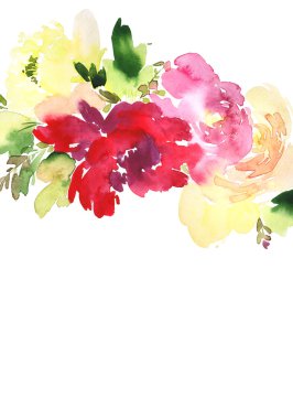 Çiçekli tebrik kartı