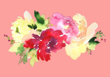 Çiçekli tebrik kartı