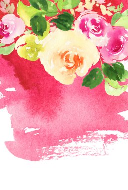 Çiçekli tebrik kartı