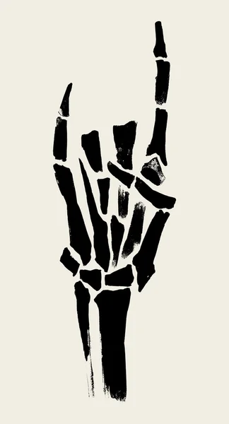Illustration des mains squelette pour l'impression sur affiches, T-shirts . — Image vectorielle