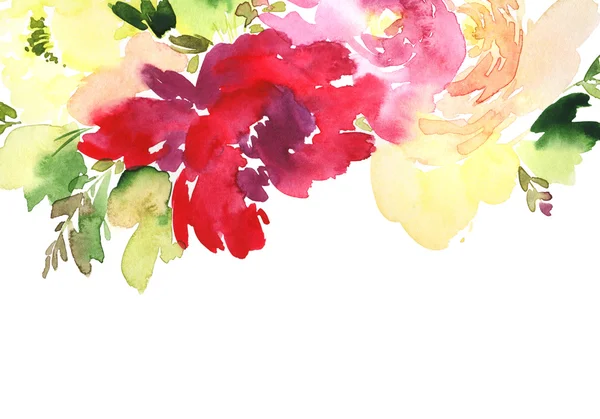 꽃으로 인사 카드 — 스톡 사진