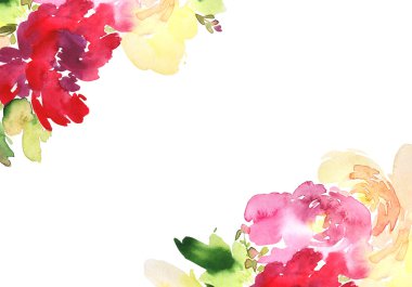 Çiçekli tebrik kartı