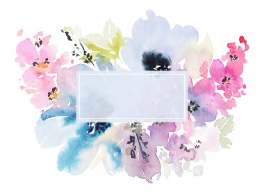 Çiçekli tebrik kartı