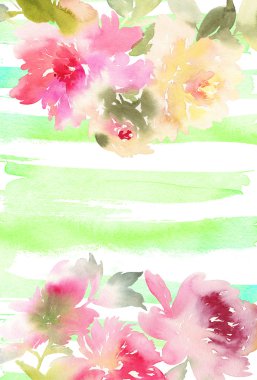 Şakayık tebrik kartı