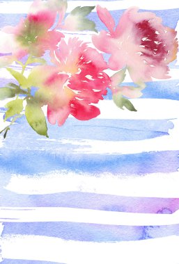 Şakayık tebrik kartı