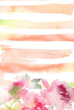 Şakayık tebrik kartı