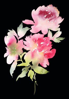 Şakayık tebrik kartı