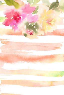 Şakayık tebrik kartı