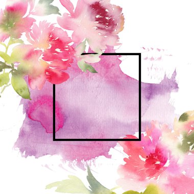 Şakayık tebrik kartı