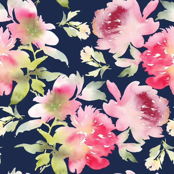 Peony seamless pattern — Stock Photo, Image