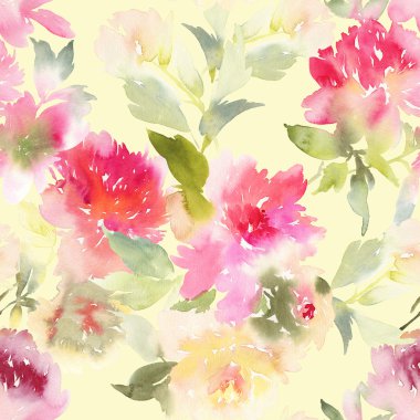 Şakayık seamless modeli.