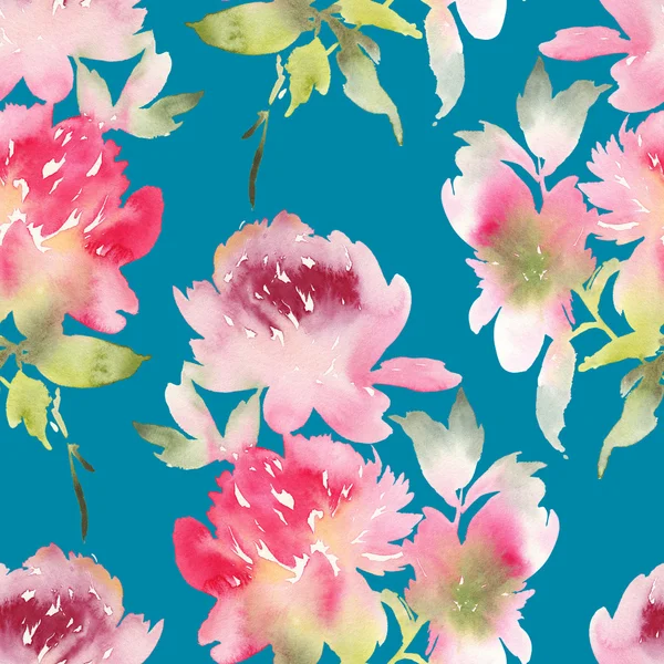 Peony seamless pattern — Stock Photo, Image