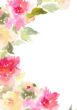 Şakayık tebrik kartı