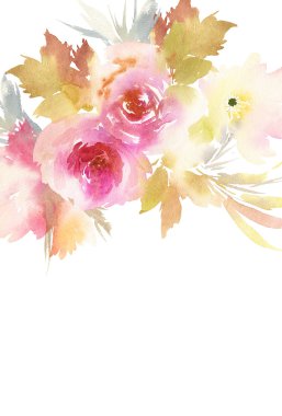 Çiçekli tebrik kartı