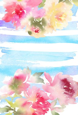 Şakayık tebrik kartı