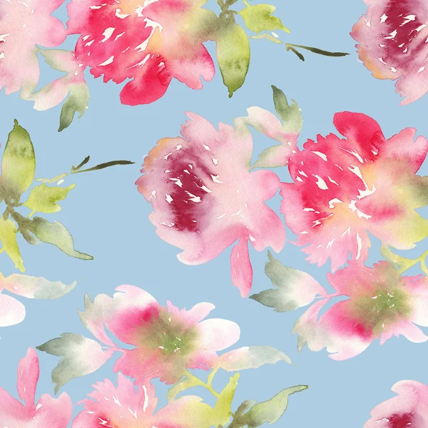 Peony seamless pattern — Stock Photo, Image