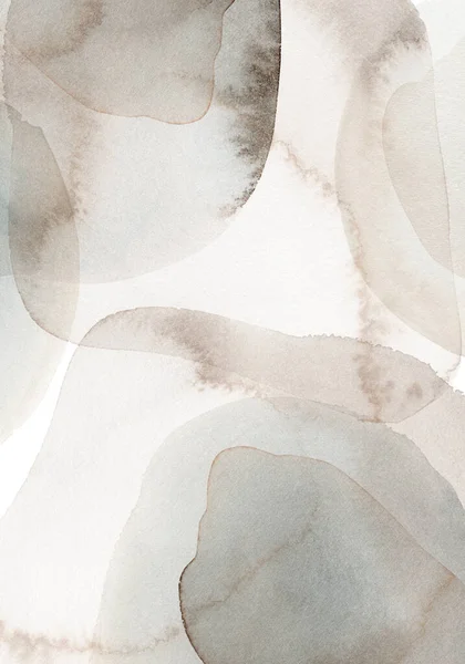 Fundo Aquarela Abstrata Com Formas Geométricas — Fotografia de Stock