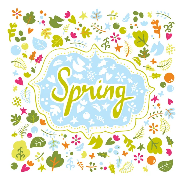 Cartão de primavera . — Vetor de Stock