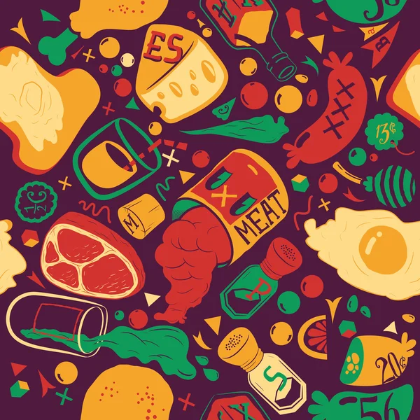 Food pattern Vector Art Stock Images | Depositphotos