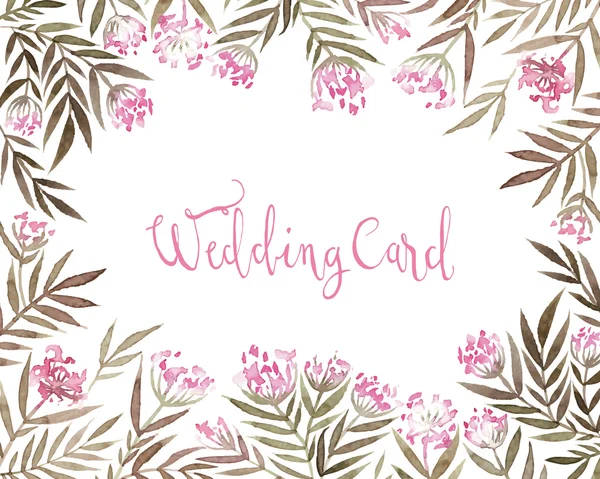 Hochzeitskarte — Stockvektor