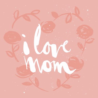 Anneler günü kartı.