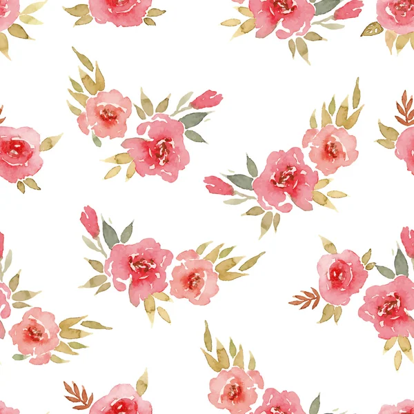 Kusursuz desenli suluboya çiçekler