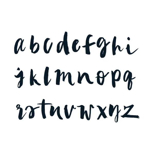 O alfabeto inglês. Desenho a tinta . — Vetor de Stock