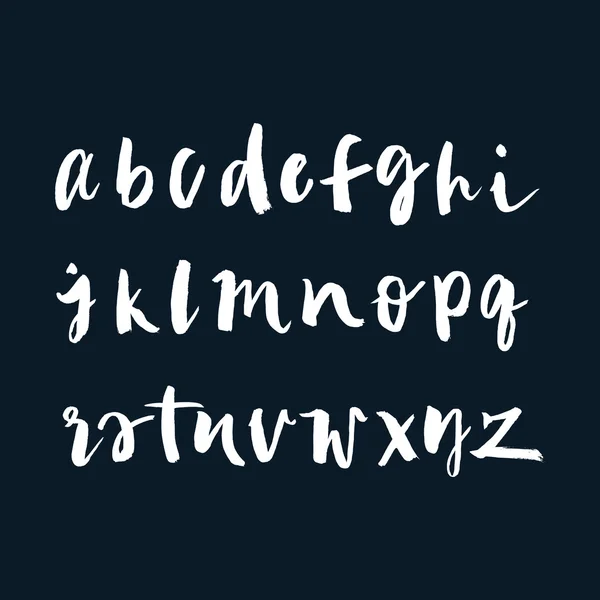 L'alphabet anglais. Dessiné à l'encre . — Image vectorielle