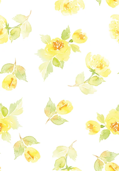 水彩の花模様 — ストックベクタ
