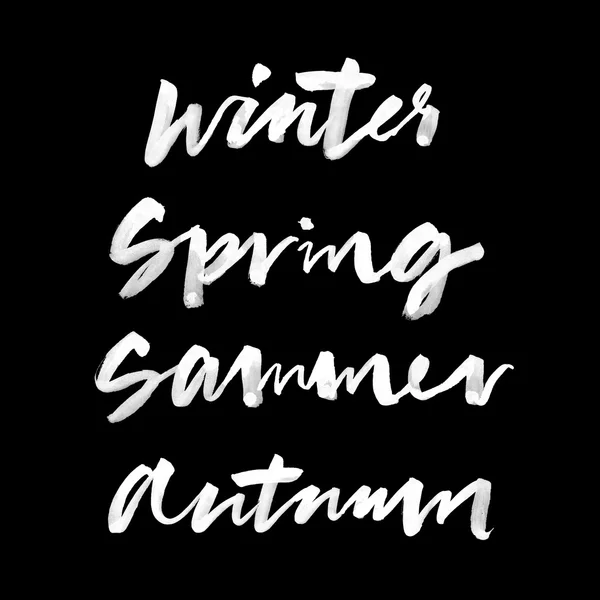 Сalendar calligraphy months — Stock Vector © Karma15381 #70494165