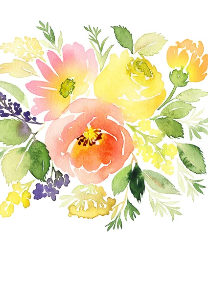 Tatil için kartı. Düğün, anneler günü, doğum günü. Watercol