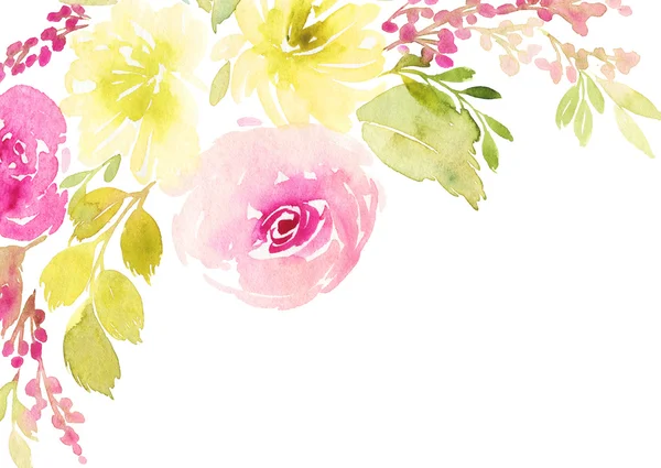 Tatil için kartı. Düğün, anneler günü, doğum günü. Watercol