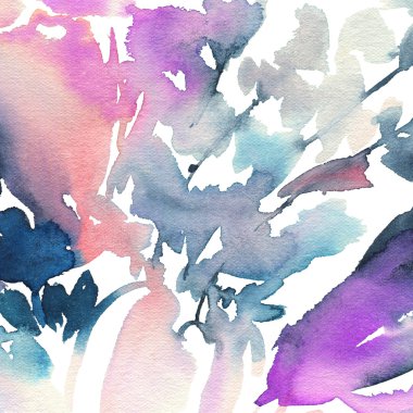 Arka plan için bir kart. Suluboya resim. El yapımı.