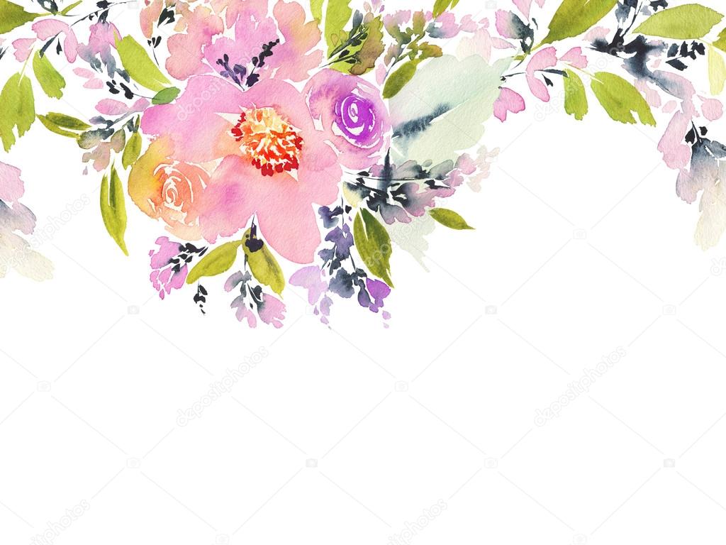Biglietto di auguri con fiori. - Foto Stock: Foto ... Biglietto di auguri con fiori. - Foto Stock: Foto ...