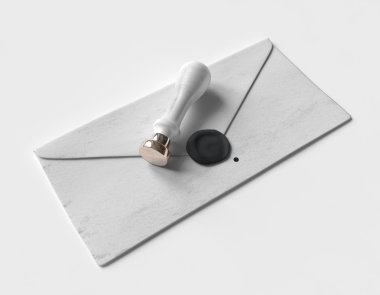 Mum mühür ile eski mektup