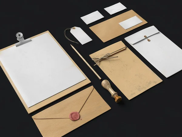 Kağıt marka öğeleri kümesi