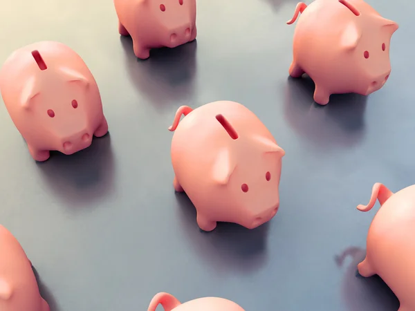 Set of piggy banks — Stock Photo, Image