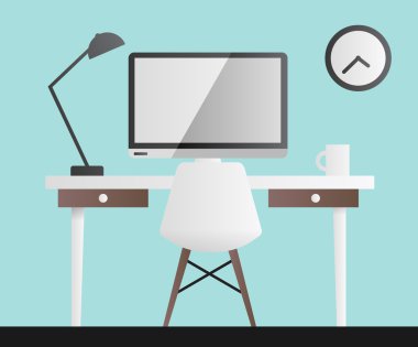 Bilgisayar ile modern çalışma alanı