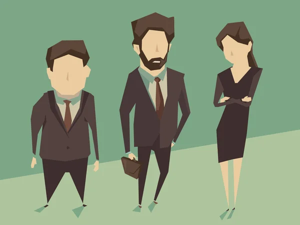 Vintage illüstrasyon iş karakter