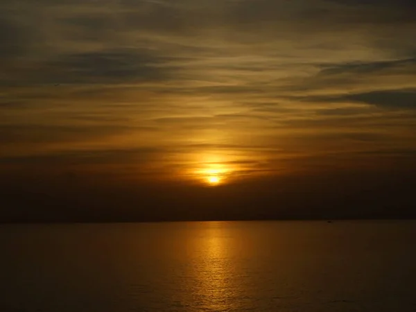 Beautiful Photo Sunset Beach Cabo Gata Almeria Spain — Stock Photo, Image