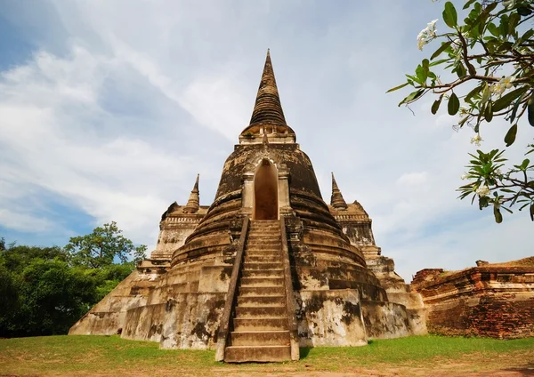 Pagode antigo em Ayudhaya — Fotografia de Stock