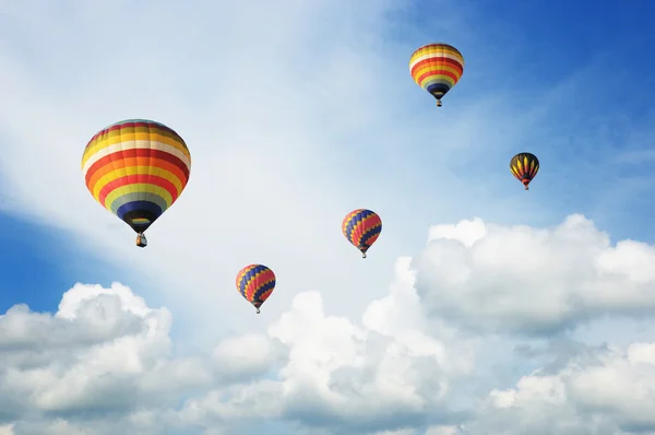 Hot-air balloons in sky — Stock Photo, Image