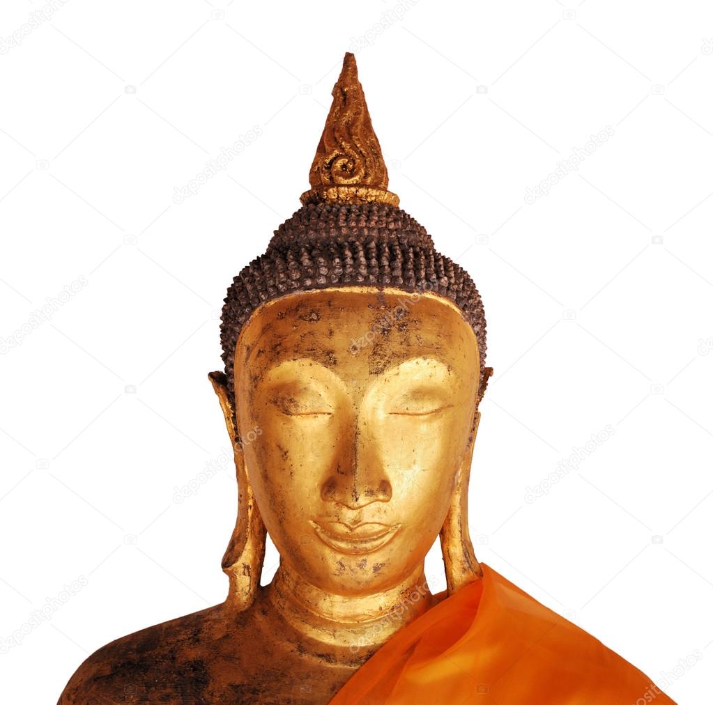 Ancient face of Buddha