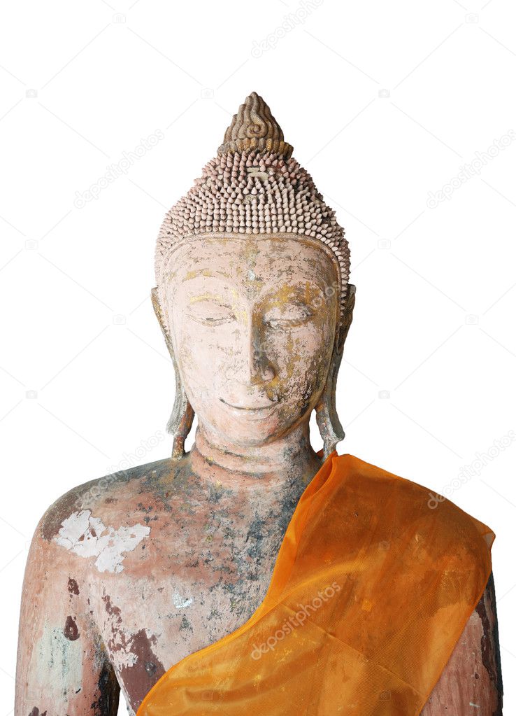 Ancient face of Buddha