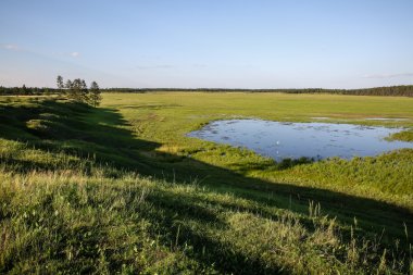 Bir göl (Alaş dairesel bir alan)