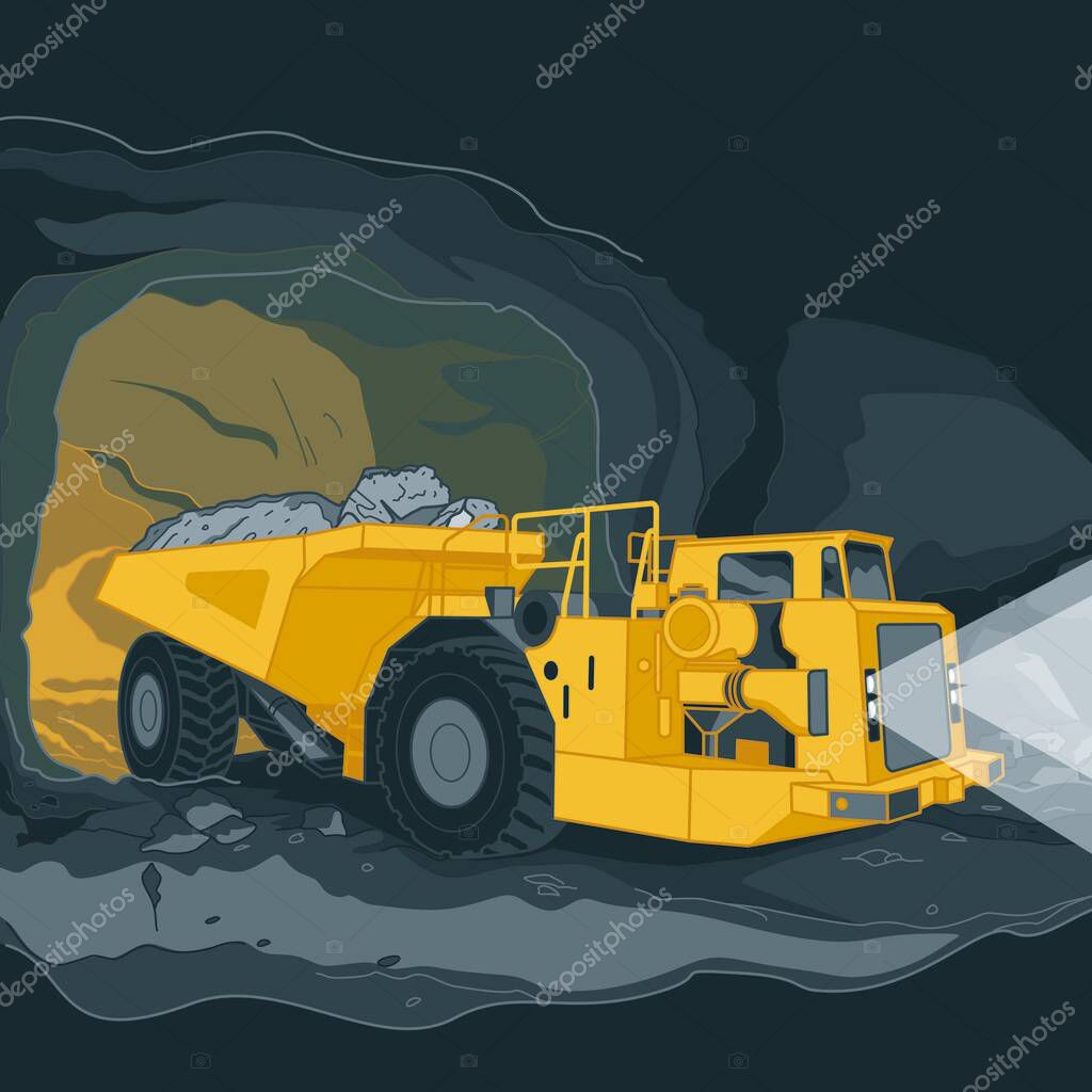 Loader work in Mine