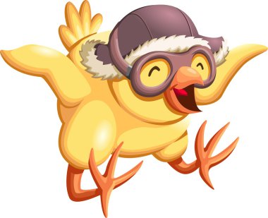 Happy chick clipart