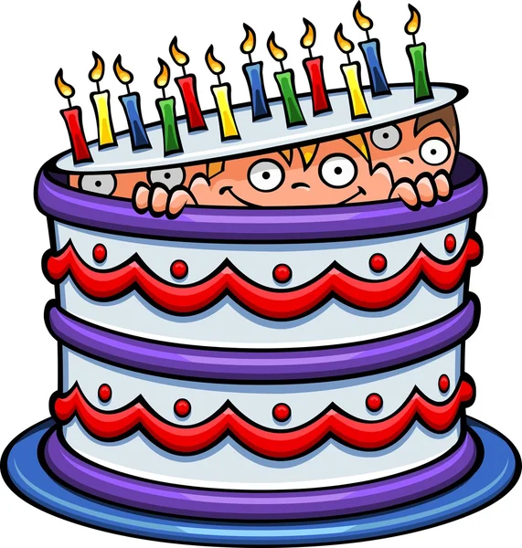 Birthday cake — Stock Vector