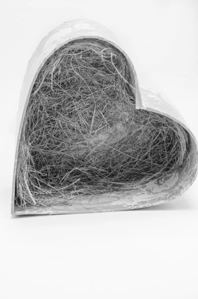 Sevgililer Günü'nde kalp şeklinde bir hediye kutusu